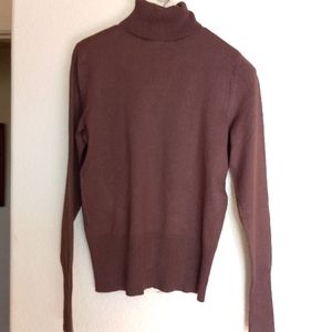 Women's Merona sweater turtleneck Brown size medium NWOT rayon/ nylon